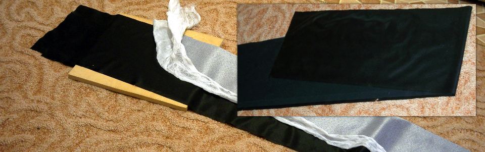 the glareshield was covered with dermatin (fabric substrate removed) on glue