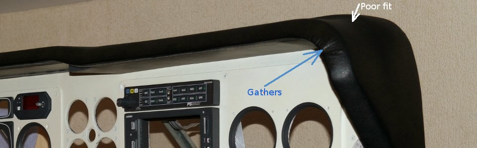 it is hard to achieve the tight fit of the covering to the surface in the places of bends